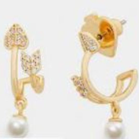 KATE SPADE Love Game Huggie Earrings - Picture 3 of 6